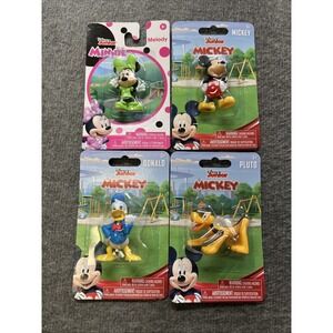 Disney‎ Junior Mickey & Friends Minnie Pluto 2" Figures Lot of 4 Just Play